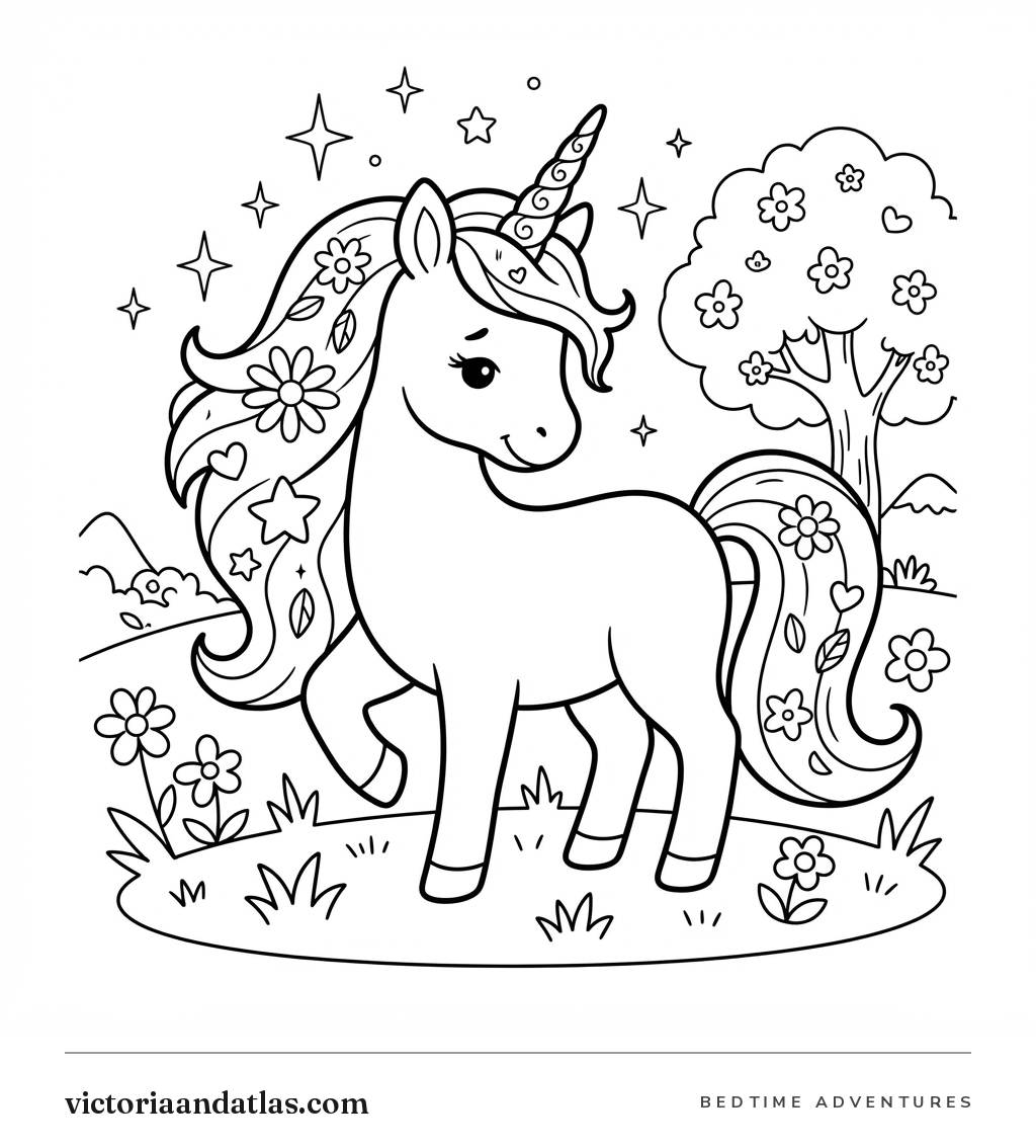 Preview of Luna Coloring Page