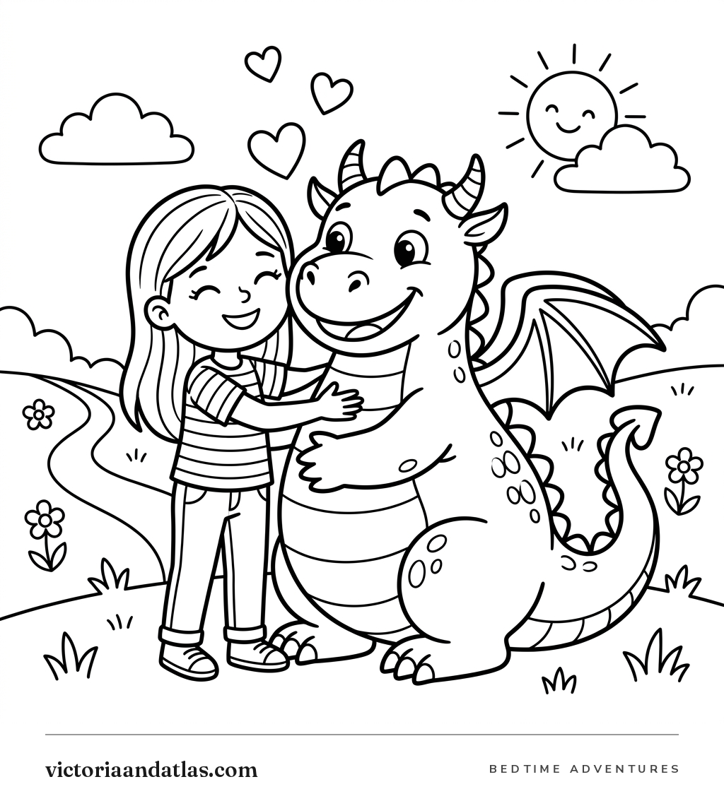 Preview of The Day Atlas Lost His Smile Coloring Page