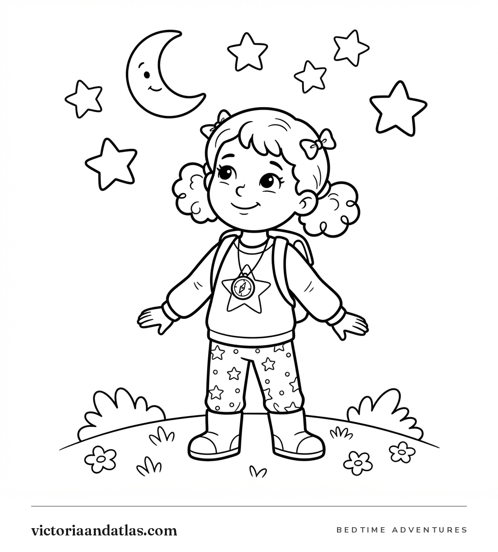 Preview of Victoria Coloring Page