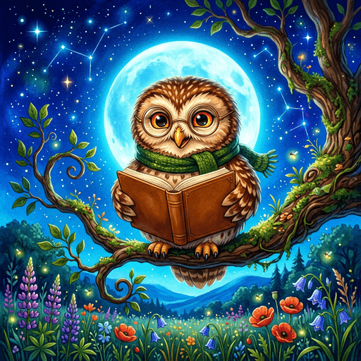Portrait of Oliver, The Wise Owl