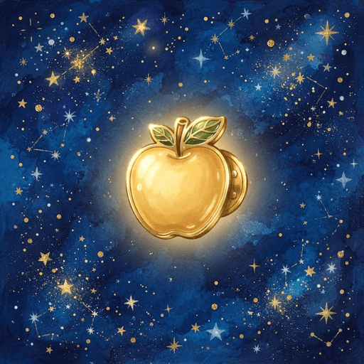 Illustration of the Golden Apple Pin